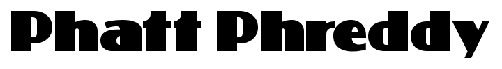 Phatt Phreddy font